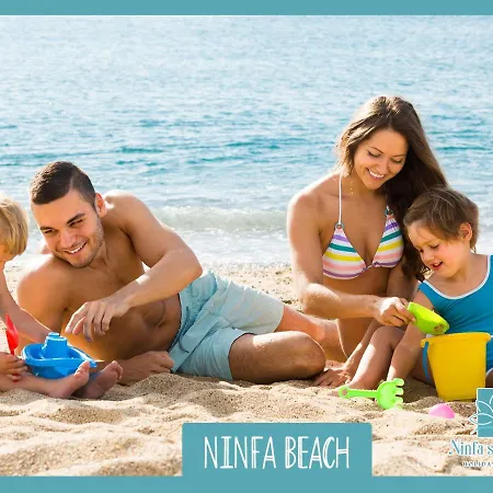 Ninfa Sul Mare Apartments - Piscina Idromassaggio 50 M E T R I Dal Mare Free Parking Aparthotel 4*